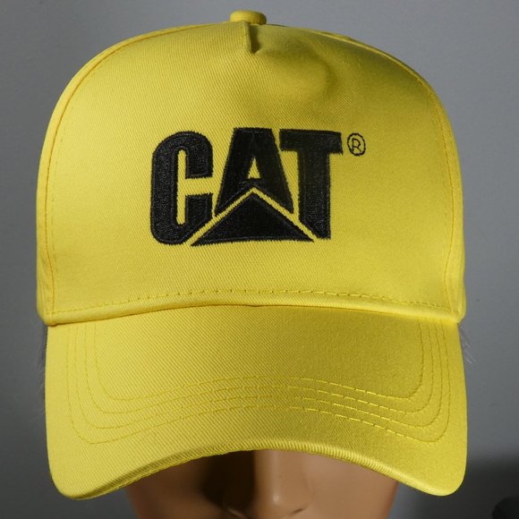 Caterpillar - CAT logo ball cap yellow with black logos - Picture 1 of 7